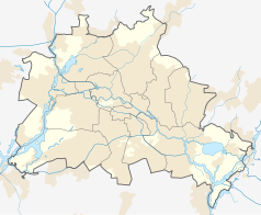 Mapa konturowa Berlina, w centrum znajduje się punkt z opisem „Prinzenstraße”