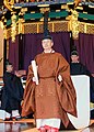 Emperor Naruhito wore Sokutai at enthronement ceremony.