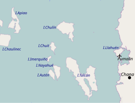 Mapa de las islas.