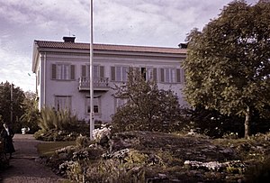 Kockumvillan i Ronneby fotograferad år 1950.