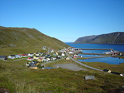 Skarsvåg ligger inderst i Risfjorden