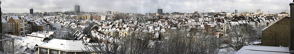 Ixelles en hiver.