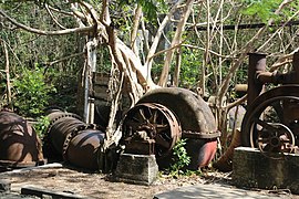 Ruins of the old sugarcane refinery.