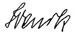 Signature de Walther Wenck