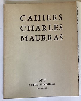 Image illustrative de l’article Cahiers Charles Maurras