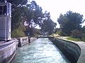 Le canal à la sortie de l'aqueduc.