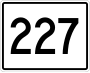 State Route 227 marker