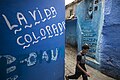 Alley of the city of Chefchaouen