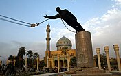 Toppling of the Saddam Hussein statue in Baghdad