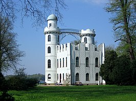 Schloss Pfaueninsel gelegen op Pauweneiland of Pfaueninsel