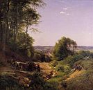 Vista damunt Vejle per P. C. Skovgaard (1852)