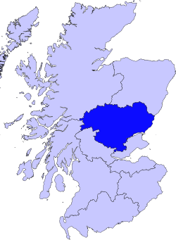 Tayside within Scotland