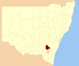 Municipalità di Yass Valley – Mappa