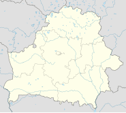 Localisation de Pinsk sur la carte de la Biélorussie.