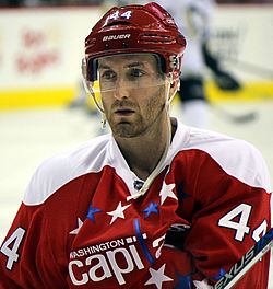 Brooks Orpik v dresu Washington Capitals.