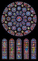 Chartres Cathedral stained glass south rose window