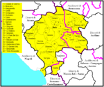 Mappa della diocesi