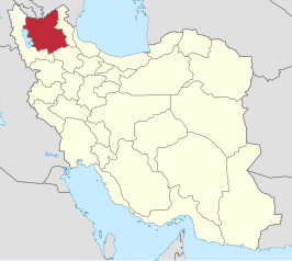 Kaart van Āz̄arbāyjān-e Sharqī (Oost-Azerbeidzjan)