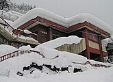 冬の飛騨神岡駅（2005年12月）