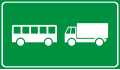 Zusatzzeichen „nur LKW und Busse“