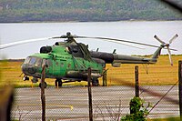 Um Mil Mi-8 da força aérea cubana.