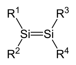 Structure générale des disilènes.