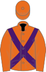 Orange, purple cross belts