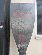 Panneau Histoire de Paris « Porte Saint-Denis ».