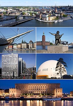 Tukholman vanhakaupunki, Evert Taube-veistos, Hötorgsskraporna, Globen, kuninkaanlinna.