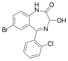 3-Hydroxyphenazepam.svg