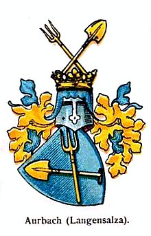 Stammwappen der Aurbach zu Langensalza