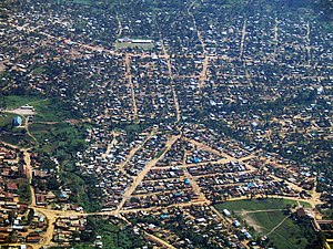 Vista aérea de Bunia.