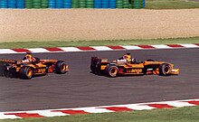 Photo de l'Arrows A23 de 2001, base de travail pour la conception de la Super Aguri SA05