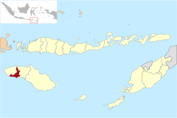 Location within East Nusa Tenggara