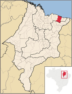 Localização de Barreirinhas no Maranhão