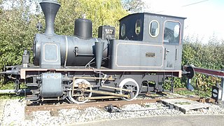 Une locomotive à vapeur à Obermodern.