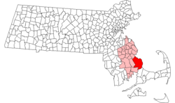 Location in Massachusetts