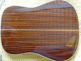 Rosewood guitar back