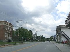 La rue Victoria à Scotstown.