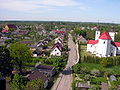 View of Varniai from the tower of the Samogitian Diocese Museum