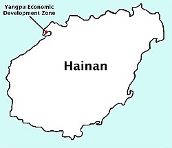 Location in Hainan