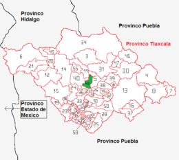 Yauhquemecan – Mappa