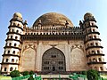 Western facade of the Gol Gumbaz