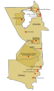 Map of Sepang District, Selangor 雪兰莪州雪邦县地图