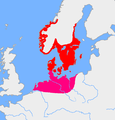 Germaaniseen kantakieleen liitetyt arkeologiset kulttuurit noin vuonna 500 eaa.