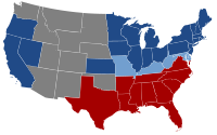 Les États-Unis en 1864