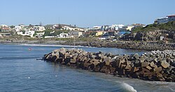 Yzerfontein seen from the town harbour