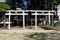 浪速神社境内末社　白金大神（右）、白辰大神（左）