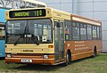 Arriva Southern Counties 3176, (P176 LKL), a Plaxton-bodied Dennis Dart SPD, in centenary livery