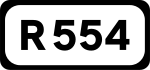 R554 road shield}}